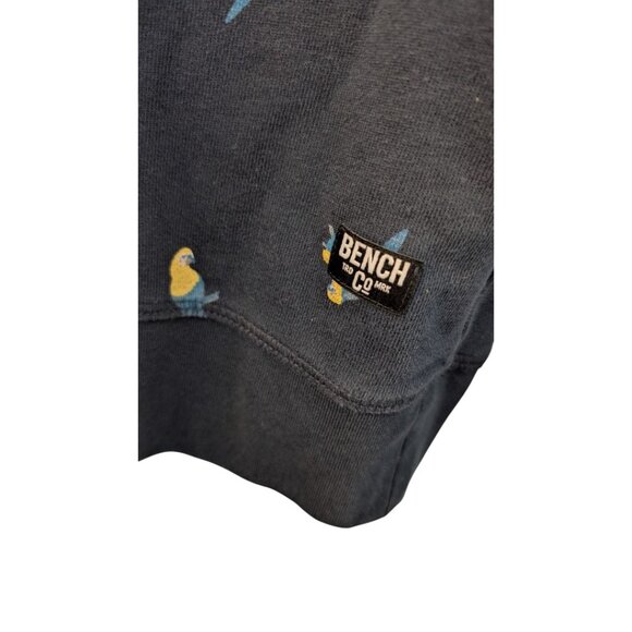 MENS Bench Sweatshirt with Parrots | Navy - Picture 7 of 7